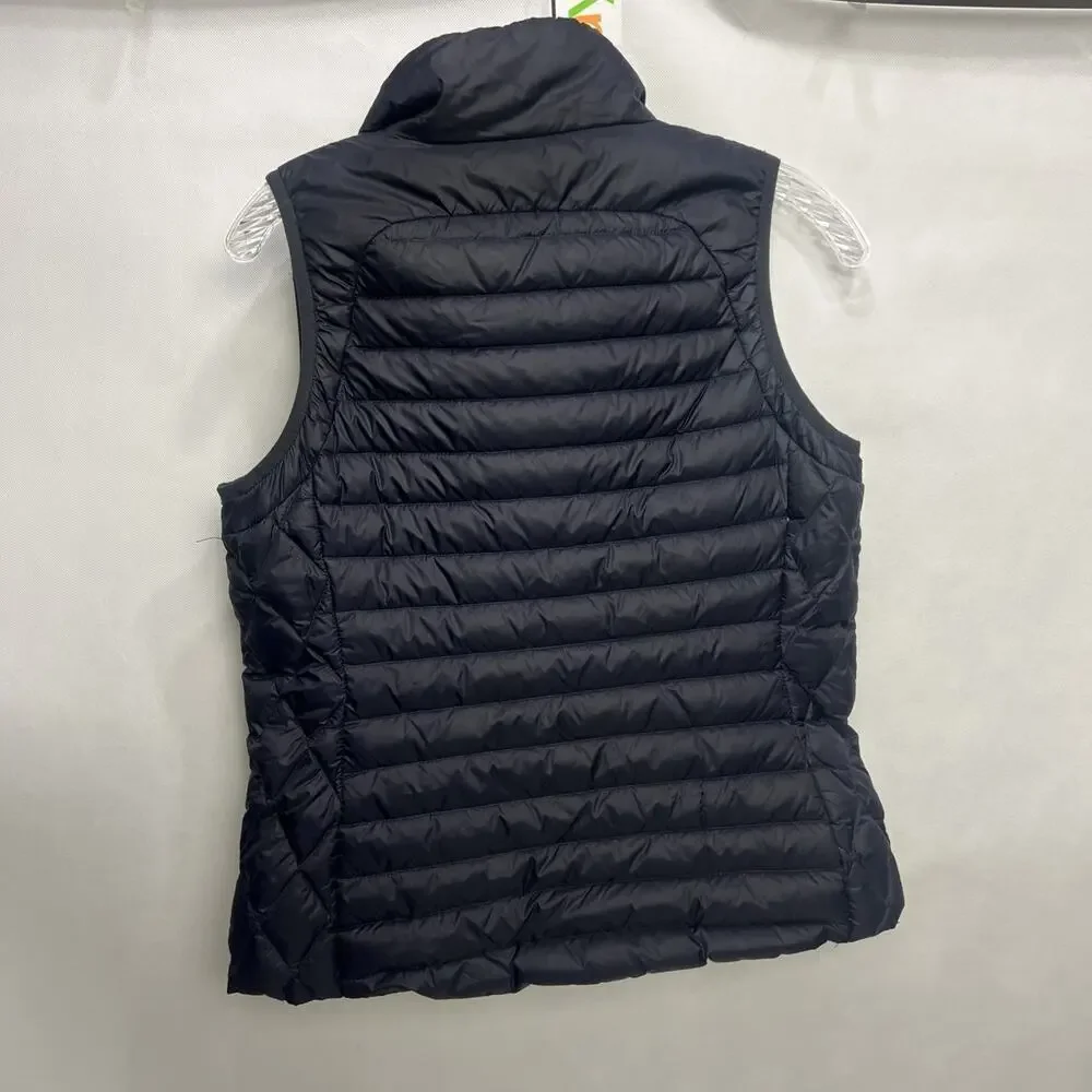 Michael Kors Packable Down Puffer Vest Blue Full Zip Goose Down Womens Sz Small